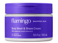 Flamingo Whipped Duo Body Wash & Shave Cream, Pear & Musk, 10.5 fl oz/310.5 mL - thumbnail 1