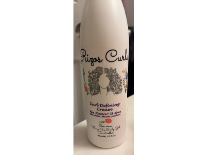 Rizos Curls Curl Defining Cream, Aloe + Coconut Oil, Shea, 10 fl oz/296 mL