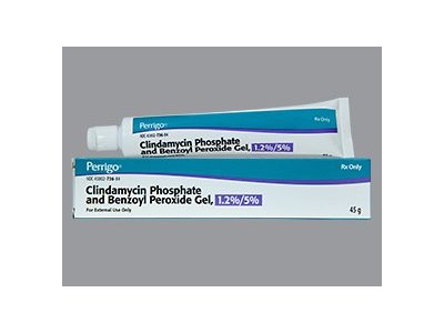 Clindamycin Phosphate And Benzoyl Peroxide Gel 1.2%/5%, 45 Grams, Perrigo (RX)