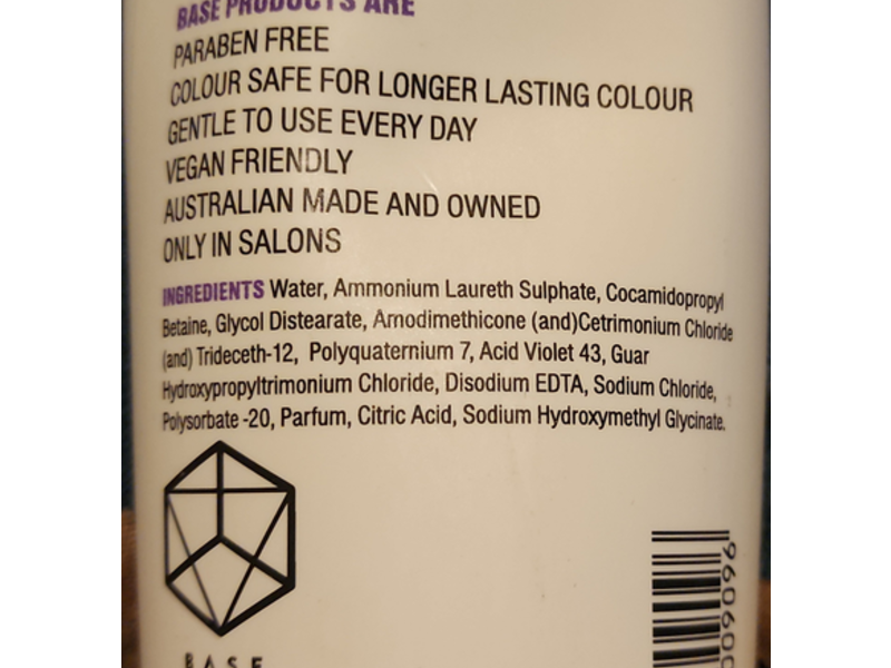 Base Blonde ++ Shampoo, Pure Violet Pigments, 10.1 fl oz/300 mL