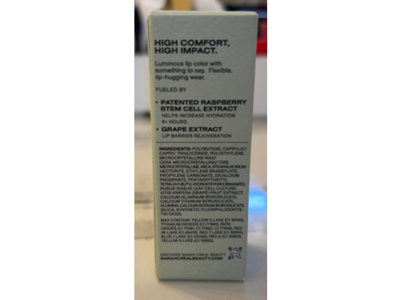 Sarah Creal Speak For Yourself Hydrating Lipstick, Pink Tax, 0.12 oz/3.5 g