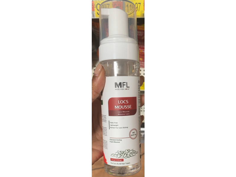 Made For Locs Flaxseed Styling Mousse, 7 fl oz/210 mL