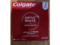 Colgate Opti White Stain Fighter Fluoride Toothpaste, Clean Mint, 11.4 oz/321 g, Pack of 3 - thumbnail 2