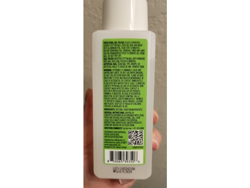 Flex Pro Strength Nail Polish Remover, 99% Acetone, 8 fl oz/236 mL