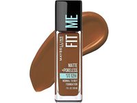Maybelline New York Fit Me Matte+Poreless Foundation, 370 Deep Bronze, 1 fl oz/30 mL - thumbnail 1