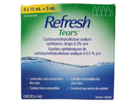 Abbvie Refresh Tears Carboxymethylcellulose Sodium Ophthalmic Drops, 5 Count - thumbnail 1