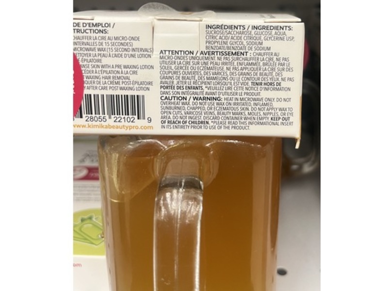 Kimika Face & Body Cold Wax, Natural Sugar, 500 g