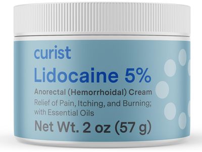 Curist Lidocaine 5% Relief Anorectal (Hemorrhoidal) Cream, 2 oz/57 g