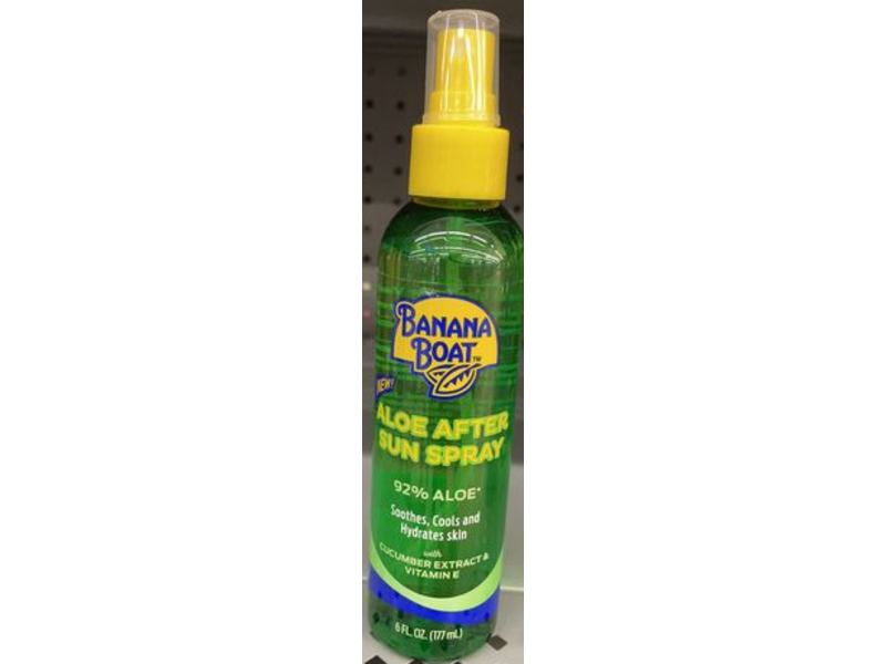 Banana Boat Aloe After Sun Spray, Cucumber Extract & Vitamin E, 6 fl oz/177 mL
