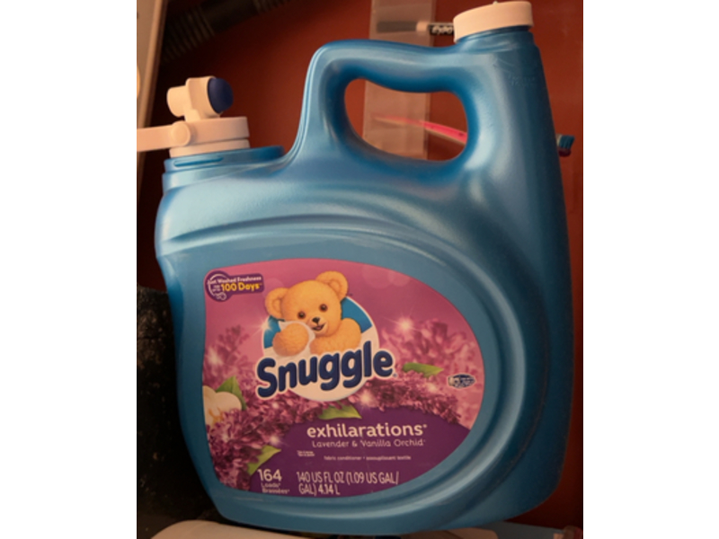 Snuggle Exhilarations Fabric Conditioner, Lavender & Vanilla Orchid, 164 Loads, 140 fl oz/4.14 L
