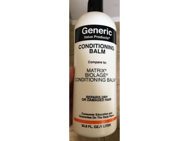 Generic Value Products Conditioning Balm, Repair Dry Or Damaged Hair, 33.8 fl oz/1 L