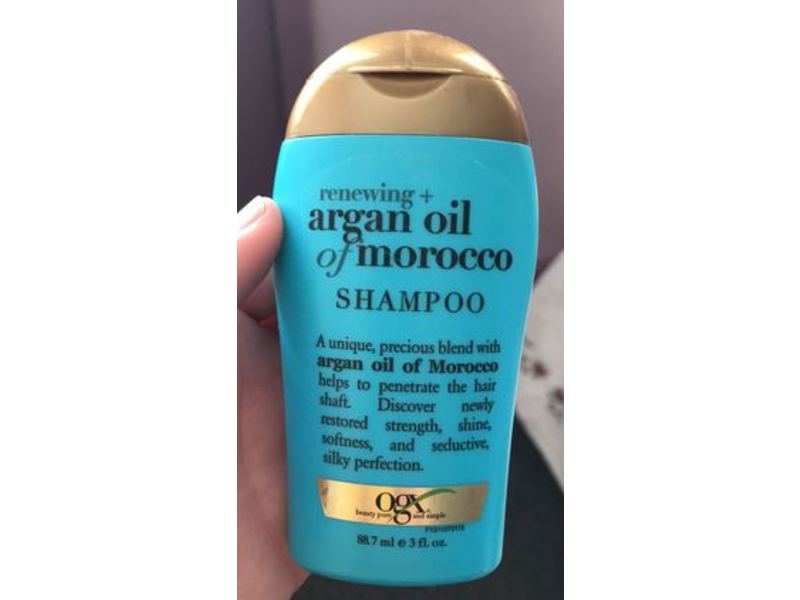 Ogx Shampoo, Renewing + Argan Oil Of Moroccan, 3 fl oz/88.7 ml