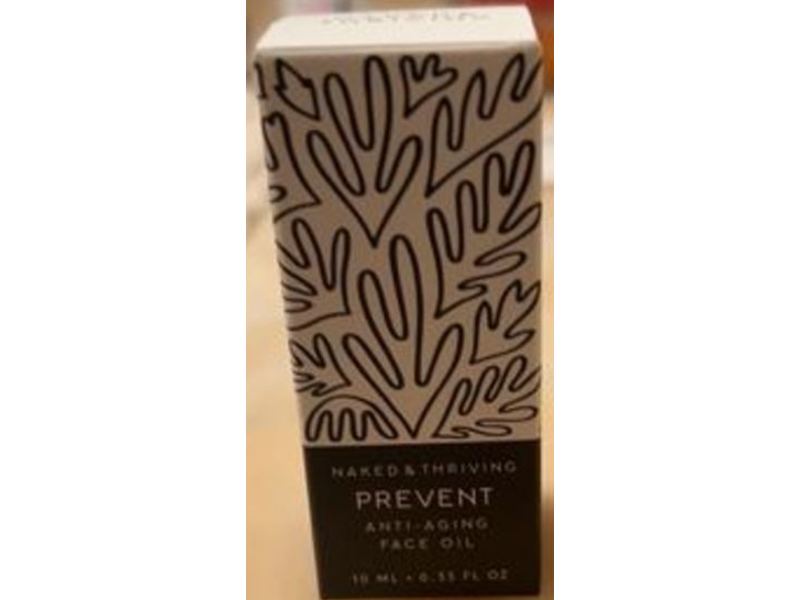 Naked & Thriving Anti Aging Face Oil, Prevent, 0.35 fl oz/10 mL