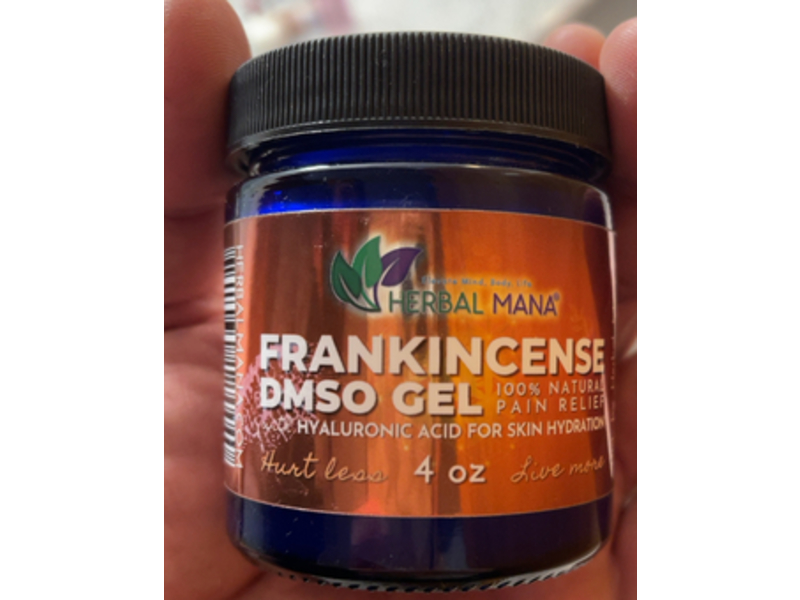 Herbal Mana Frankincense DMSO Gel with Hyaluronic Acid, 4 oz