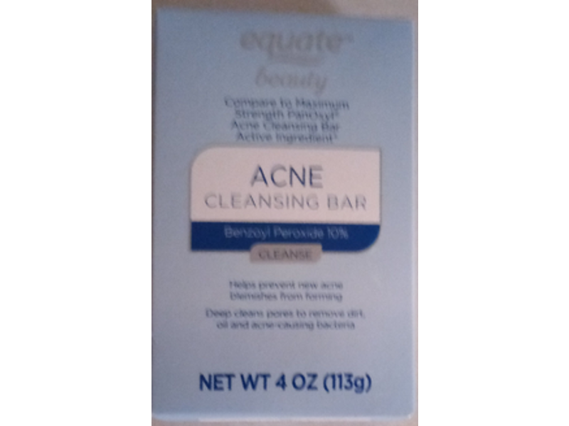 Equate Beauty Acne Cleansing Bar, 4 oz/113 g