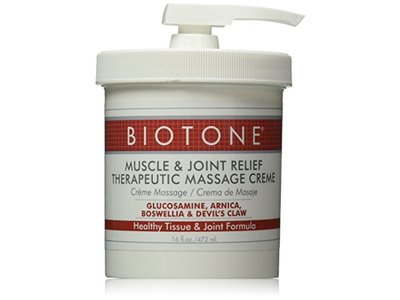 Biotone Muscle & Joint Relief Therapeutic Massage Creme, 16 fl oz/472 mL
