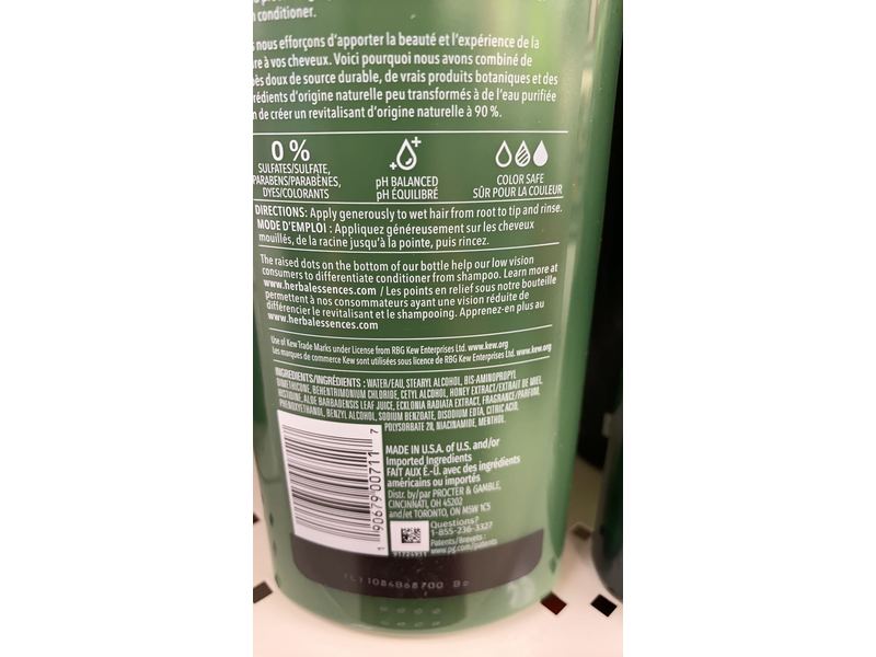 Herbal Essences Bio:Renew Sulfate Free Conditioner, Honey And Vitamin B, 13.5 fl oz / 400 mL