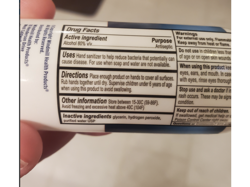 Enviropure Antibacterial Hand Sanitizer Misting Spray, Maximum Strength, 2 fl oz/60 mL