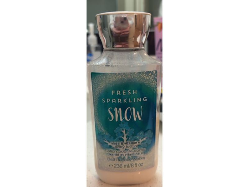 Bath And Body Works Fresh Sparkling Body Lotion, Snow, 8 fl oz/236 mL