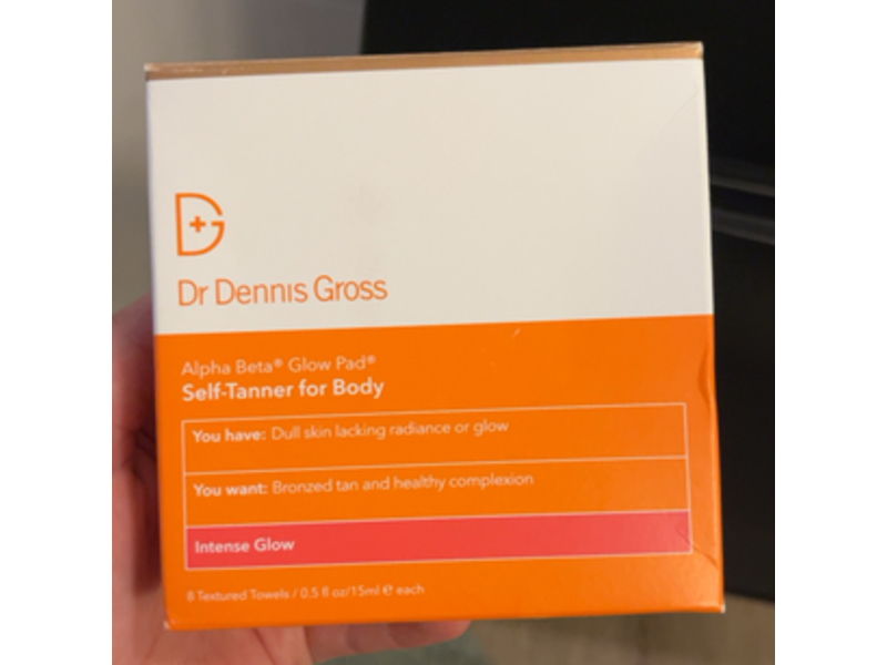 Dr. Dennis Gross Self-Tanner For Body Alpha - Beta Glow Pad, 0.5 fl oz/15 mL, 8 Count