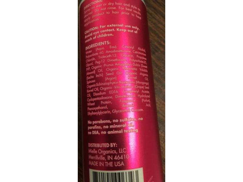 Mielle Thermal & Heat Protectant Spray, Mongongo Oil, 4 fl oz/118 mL