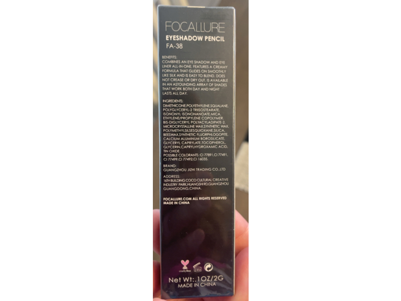 Focallure FA-38 Eyeshadow Pencil, 08 Copper, 1 oz/2 g