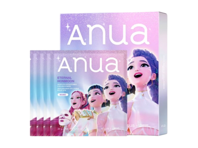 Anua KPop Demon Hunters Vita Brightening Collagen Mask, Eternal Honmoon, Radiance, 1.19 oz/34 g, Pack Of 4
