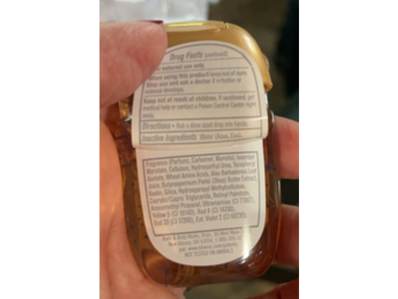 Bath & Body Works Pocketbac Anti-Bacterial Hand Gel, Cookie Butter Truffle, 1 fl oz/29 mL, Pack Of 6