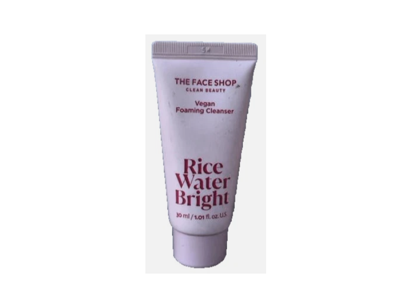 The Face Shop Foaming Cleanser, Rice Water Bright, 1.01 fl oz/30 mL