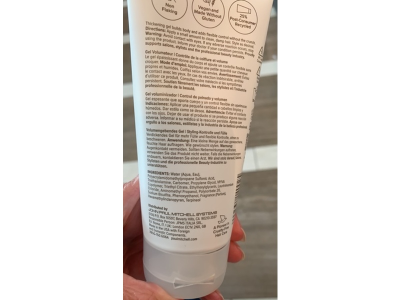 Paul Mitchell Flexible Hold Volume Extra Body Sculpting Gel, 5.1 fl oz/150 mL