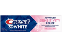 Crest 3D White Advanced Sensitivity Releif Toothpaste, Soft Mint, 3.3 oz/93 g - thumbnail 1