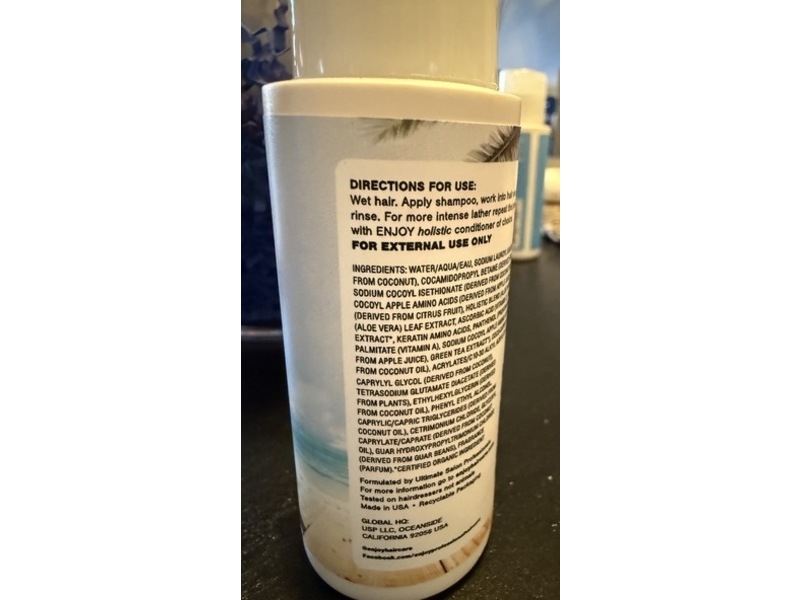 Enjoy Holistic Hydrate Shampoo, Day At The Beach, 2 fl oz/60 mL