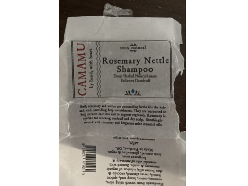 Camamu Rosemary Nettle Shampoo, 4 oz/115 g