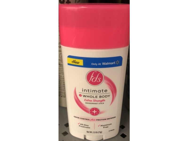 FDS Intimate + Whole Body Extra Strength Deodorant Stick, 2.5 oz/71 g