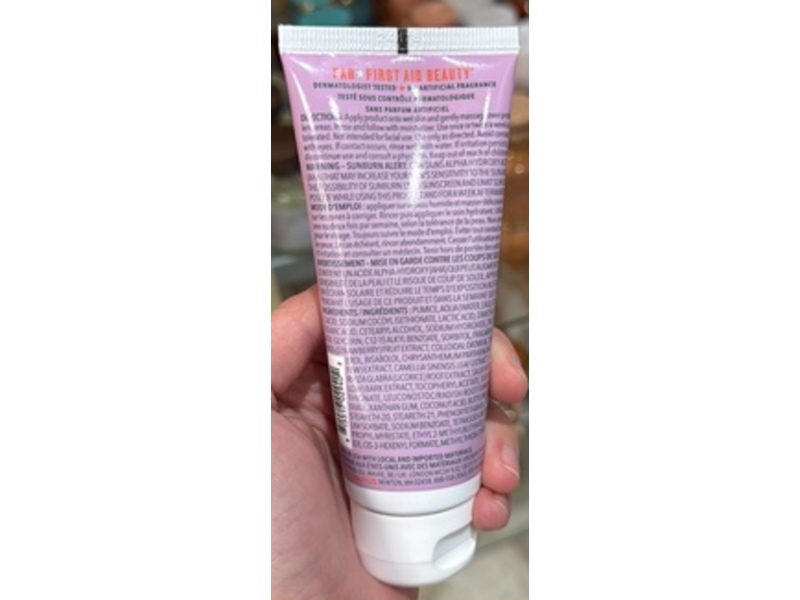 First Aid Beauty KP Bump Eraser Body Scrub, 10% AHA, Fresh Strawberry, 2 oz/56.7 g