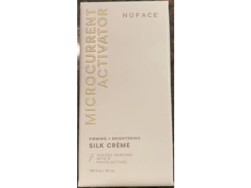 Nuface Microcurrent Activator Silk Creme, Firming + Brightening, 1.69 fl oz/50 mL