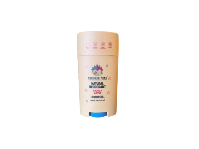 Polished Punk Natural Deodorant, Candy Apple, 2.65 oz/75 g