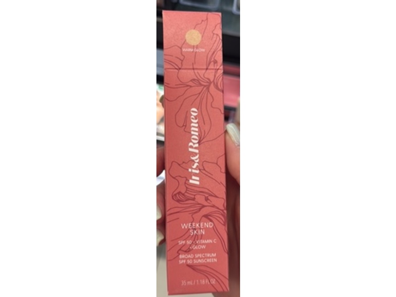 Iris&Romeo Weekend Skin Sunscreen, SPF 50, Warm Glow, 1.18 fl oz/35 mL