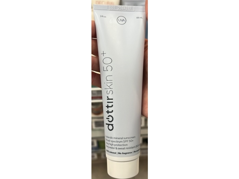 Dottir Skin Icelandic Mineral Sunscreen, SPF 50+, 3 fl oz/88 mL
