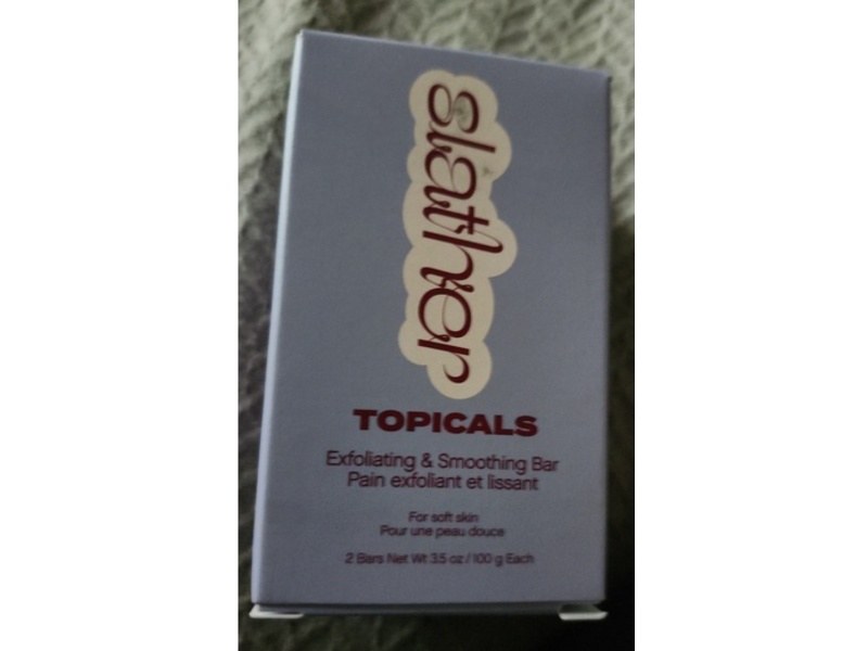 Topicals Slather Exfoliating & Smoothing Bar, 3.5 oz/100 g, 2 Count