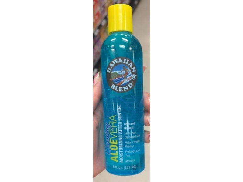 Hawaiian Blend Moisturizing After Sun Gel, Cooling Aloe Vera, 8 fl oz/237 mL