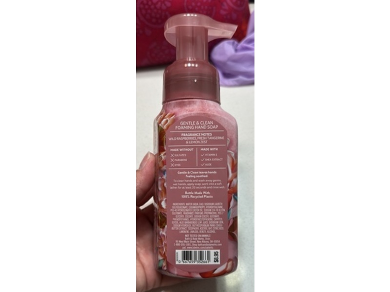 Bath & Body Works Gentle & Clean Foaming Hand Soap, Raspberry Tangerine, 8.75 oz/259 mL