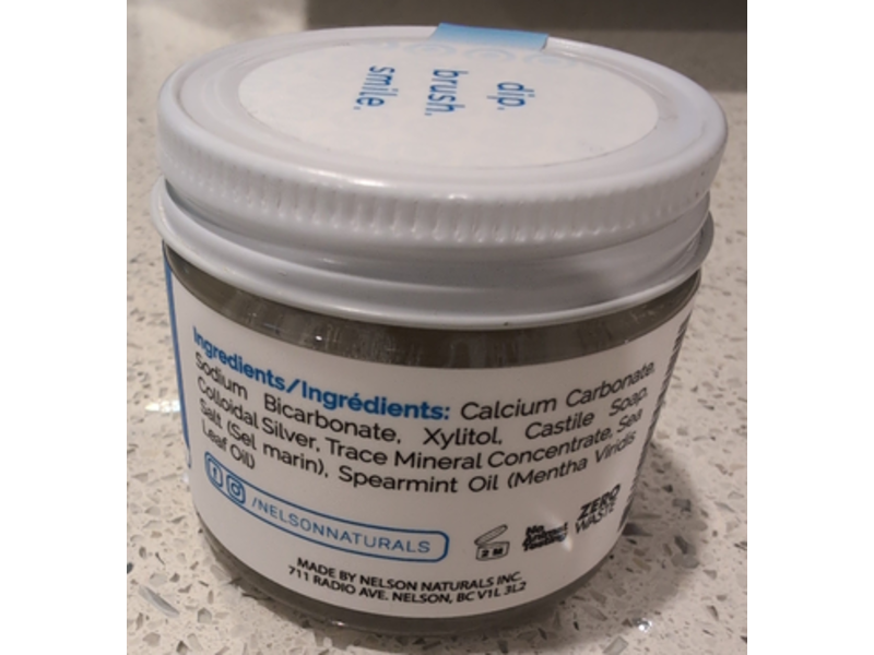 Nelson Naturals Zero Waste Toothpaste, Spearmint, 3.3 oz/93 g