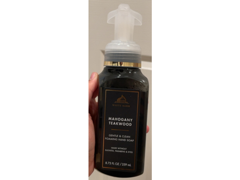 White Barn Gentle & Clean Foaming Hand Soap, Mahogany Teakwood, 8.75 fl oz/259 mL, Pack Of 2