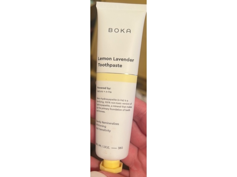 Boka Toothpaste, Lemon Lavender, 1.3 oz/38 g