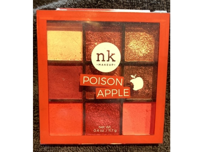 Nicka K New York Makeup Nine Color Shadow Palette, Poison Apple, 0.4 oz/11.7 g