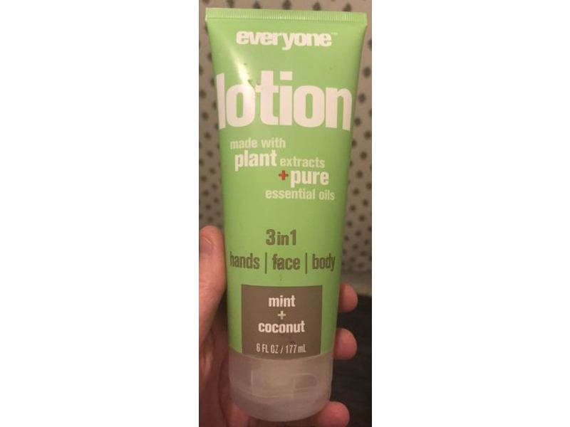 Everyone Lotion 3-in-1 Lotion, Mint & Coconut, 6 fl oz / 177 mL