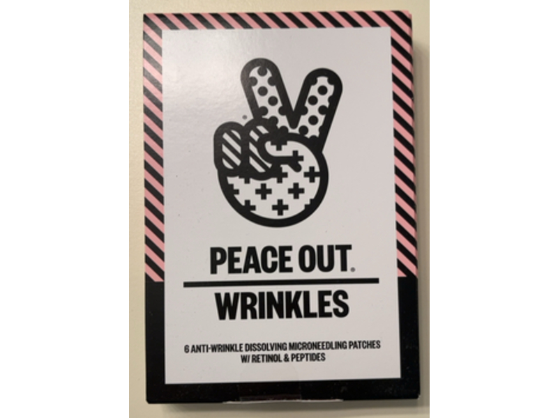 Peace Out Anti Wrinkle Dissolving Microneedling Patches, Retinol & Peptides, 6 Counts