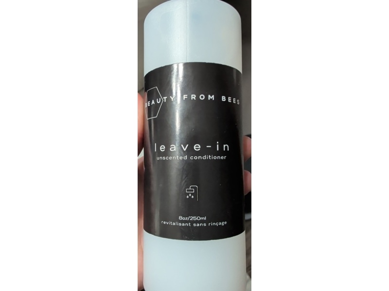Beauty From Bees Leave-In Conditioner, Unscented, 8 fl oz/250 mL