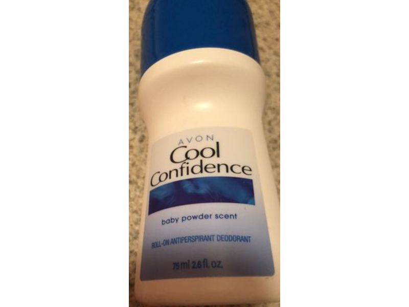 Avon Cool Confidence Antiperspirants Deodorant Roll On, Baby Powder Scent, 2.6 fl oz/75 mL
